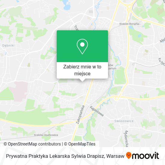 Mapa Prywatna Praktyka Lekarska Sylwia Drapisz