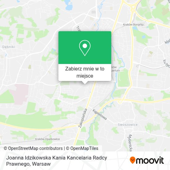 Mapa Joanna Idzikowska Kania Kancelaria Radcy Prawnego