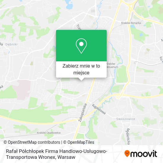 Mapa Rafał Półchłopek Firma Handlowo-Usługowo-Transportowa Wronex