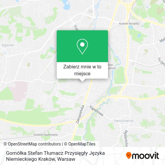 Mapa Gomółka Stefan Tłumacz Przysięgły Języka Niemieckiego Kraków