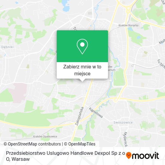 Mapa Przedsiebiorstwo Uslugowo Handlowe Dexpol Sp z o O