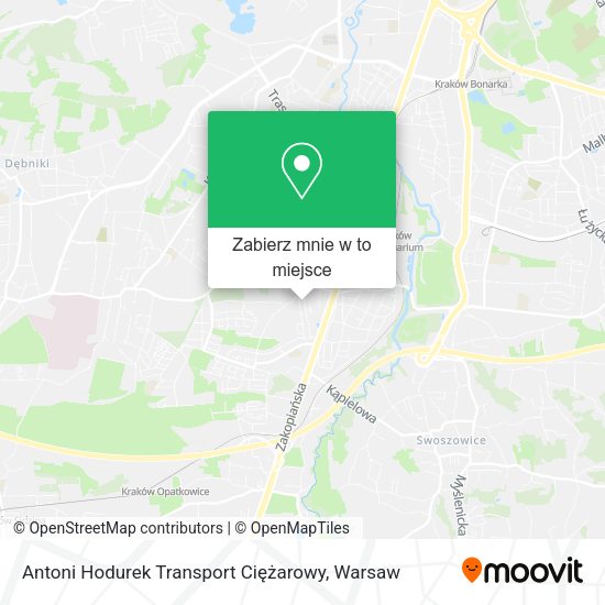 Mapa Antoni Hodurek Transport Ciężarowy