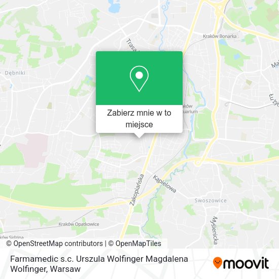 Mapa Farmamedic s.c. Urszula Wolfinger Magdalena Wolfinger