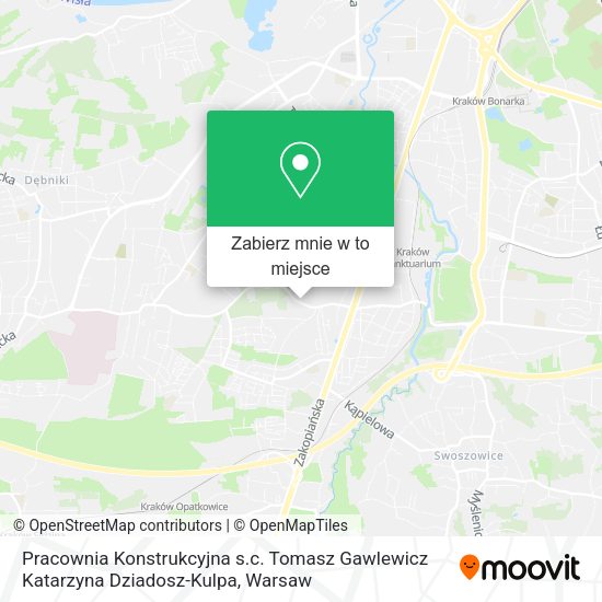 Mapa Pracownia Konstrukcyjna s.c. Tomasz Gawlewicz Katarzyna Dziadosz-Kulpa