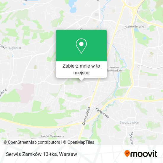 Mapa Serwis Zamków 13-tka