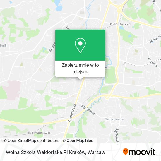 Mapa Wolna Szkoła Waldorfska.Pl Kraków