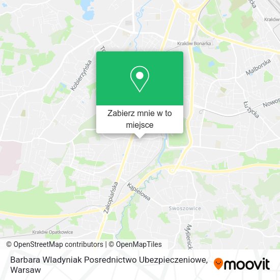 Mapa Barbara Wladyniak Posrednictwo Ubezpieczeniowe