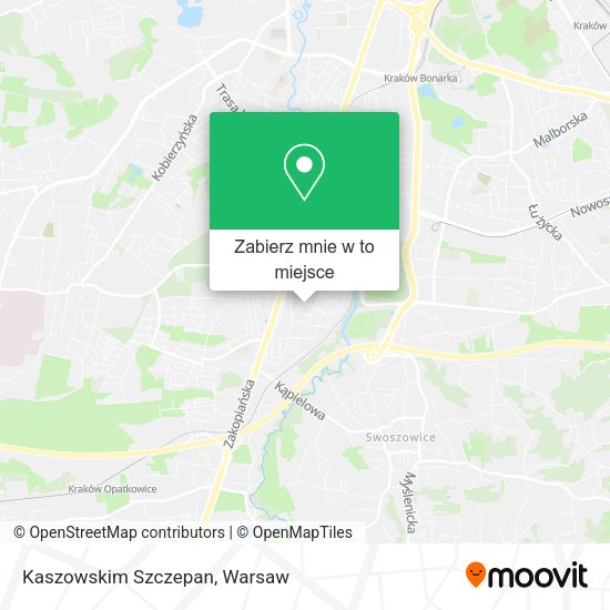 Mapa Kaszowskim Szczepan