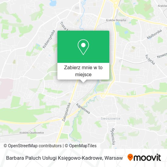 Mapa Barbara Paluch Usługi Księgowo-Kadrowe