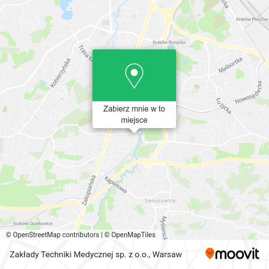 Mapa Zakłady Techniki Medycznej sp. z o.o.