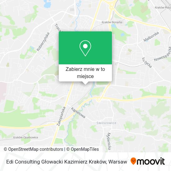 Mapa Edi Consulting Głowacki Kazimierz Kraków