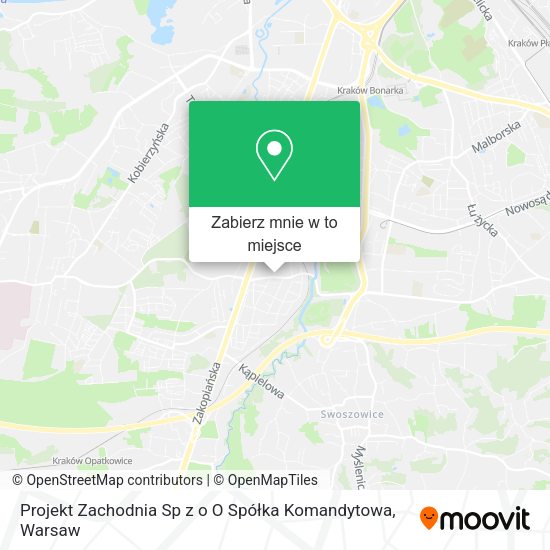 Mapa Projekt Zachodnia Sp z o O Spółka Komandytowa