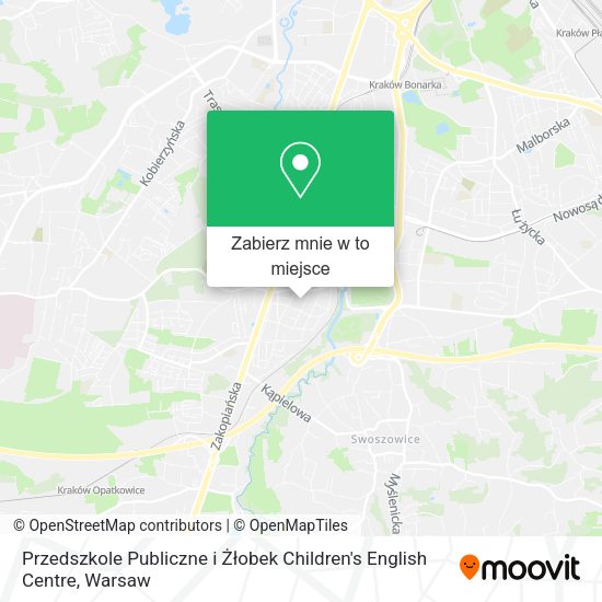 Mapa Przedszkole Publiczne i Żłobek Children's English Centre