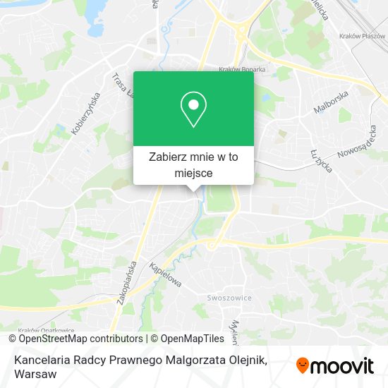 Mapa Kancelaria Radcy Prawnego Malgorzata Olejnik