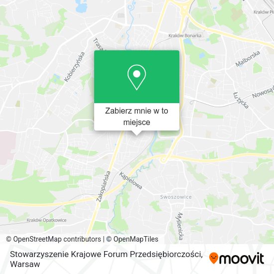 Mapa Stowarzyszenie Krajowe Forum Przedsiębiorczości