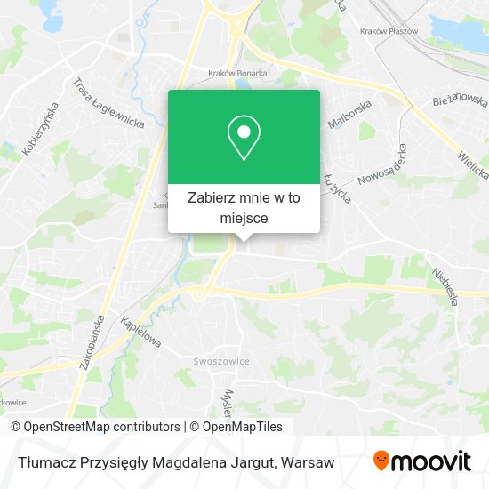 Mapa Tłumacz Przysięgły Magdalena Jargut