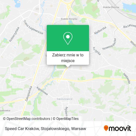 Mapa Speed Car Kraków, Stojałowskiego