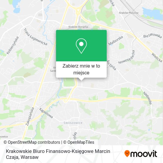 Mapa Krakowskie Biuro Finansowo-Księgowe Marcin Czaja