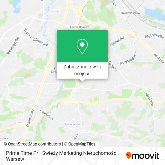 Mapa Prime Time Pr - Świeży Marketing Nieruchomości