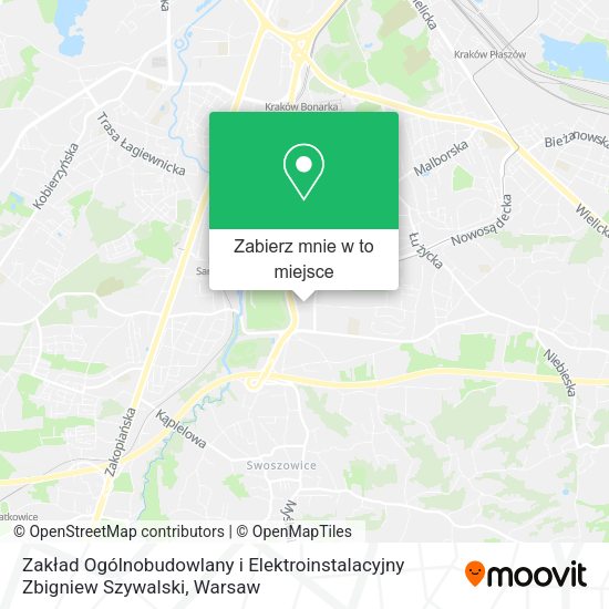 Mapa Zakład Ogólnobudowlany i Elektroinstalacyjny Zbigniew Szywalski