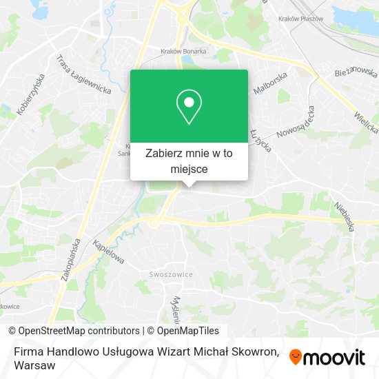 Mapa Firma Handlowo Usługowa Wizart Michał Skowron