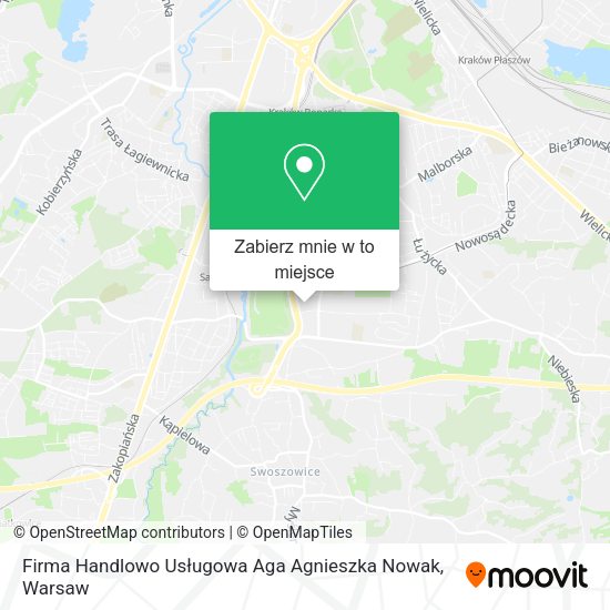 Mapa Firma Handlowo Usługowa Aga Agnieszka Nowak