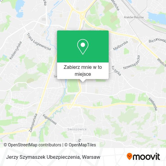 Mapa Jerzy Szymaszek Ubezpieczenia