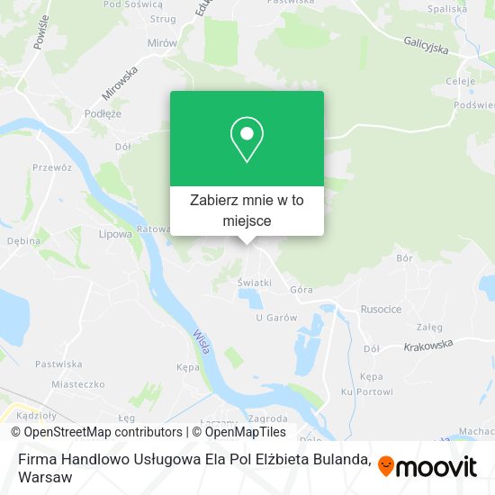 Mapa Firma Handlowo Usługowa Ela Pol Elżbieta Bulanda