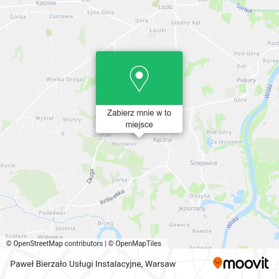 Mapa Paweł Bierzało Usługi Instalacyjne