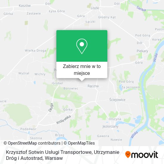 Mapa Krzysztof Sotwin Usługi Transportowe, Utrzymanie Dróg i Autostrad