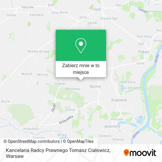 Mapa Kancelaria Radcy Prawnego Tomasz Ciałowicz