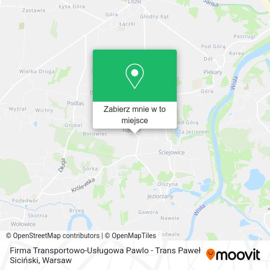 Mapa Firma Transportowo-Usługowa Pawlo - Trans Paweł Siciński