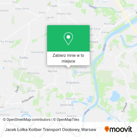 Mapa Jacek Łołka Koliber Transport Osobowy