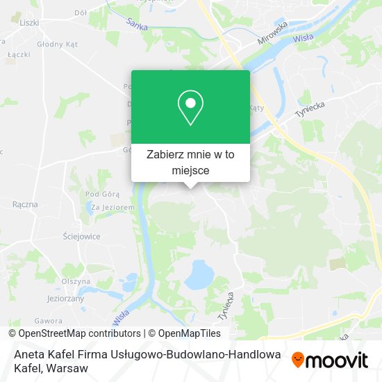 Mapa Aneta Kafel Firma Usługowo-Budowlano-Handlowa Kafel