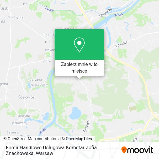 Mapa Firma Handlowo Usługowa Komstar Zofia Znachowska