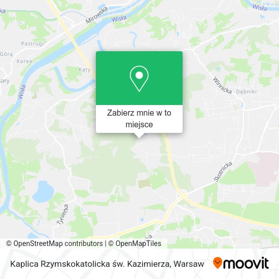 Mapa Kaplica Rzymskokatolicka św. Kazimierza