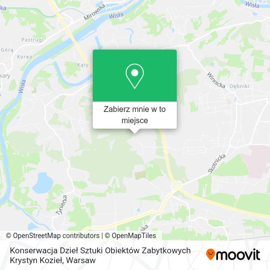 Mapa Konserwacja Dzieł Sztuki Obiektów Zabytkowych Krystyn Kozieł