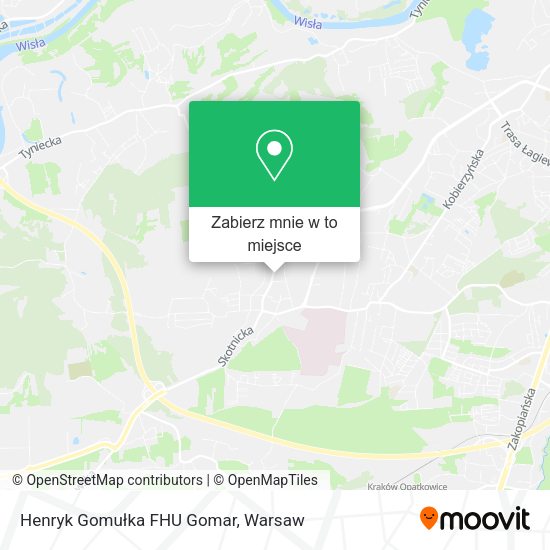 Mapa Henryk Gomułka FHU Gomar