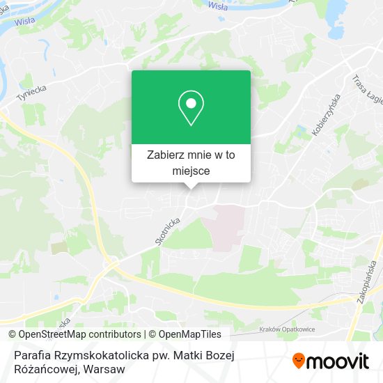 Mapa Parafia Rzymskokatolicka pw. Matki Bozej Różańcowej