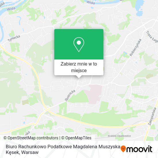 Mapa Biuro Rachunkowo Podatkowe Magdalena Muszyska Kęsek