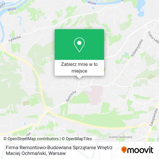 Mapa Firma Remontowo-Budowlana Sprzątanie Wnętrz Maciej Ochmański