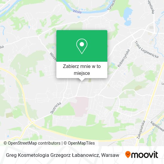 Mapa Greg Kosmetologia Grzegorz Łabanowicz