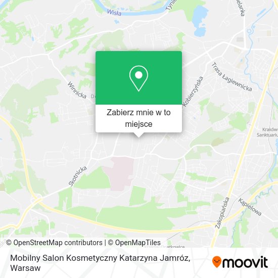 Mapa Mobilny Salon Kosmetyczny Katarzyna Jamróz