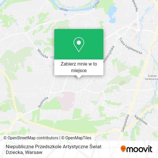 Mapa Niepubliczne Przedszkole Artystyczne Świat Dziecka