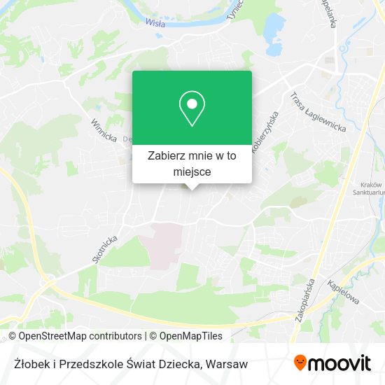 Mapa Żłobek i Przedszkole Świat Dziecka