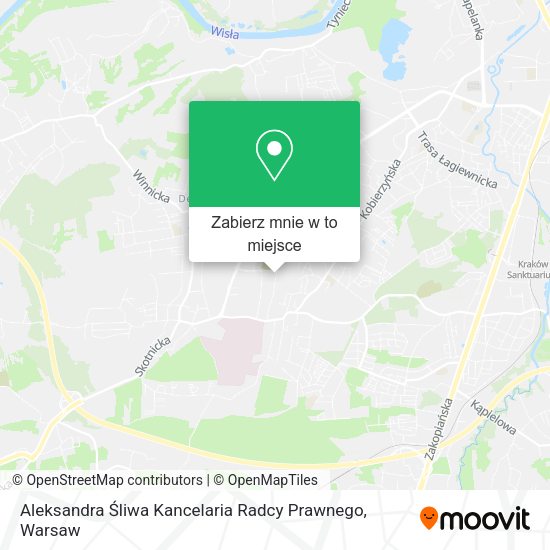 Mapa Aleksandra Śliwa Kancelaria Radcy Prawnego