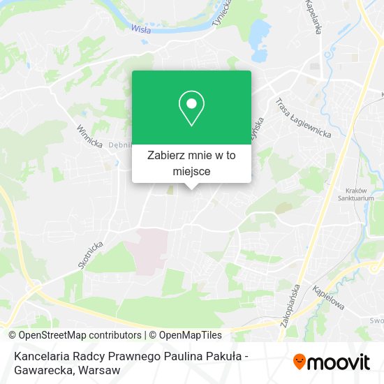 Mapa Kancelaria Radcy Prawnego Paulina Pakuła - Gawarecka