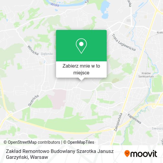 Mapa Zakład Remontowo Budowlany Szarotka Janusz Garzyński