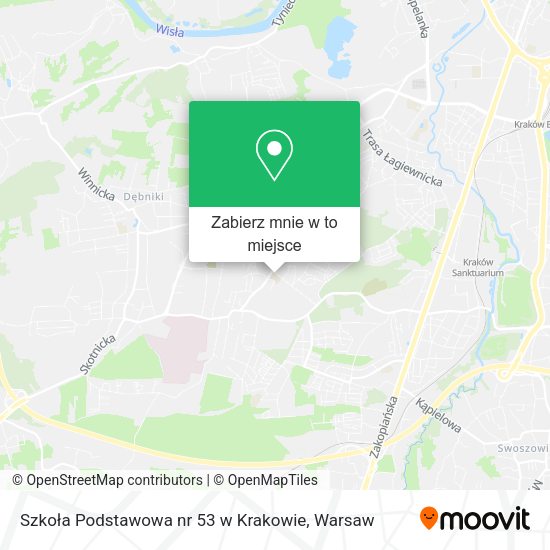 Mapa Szkoła Podstawowa nr 53 w Krakowie