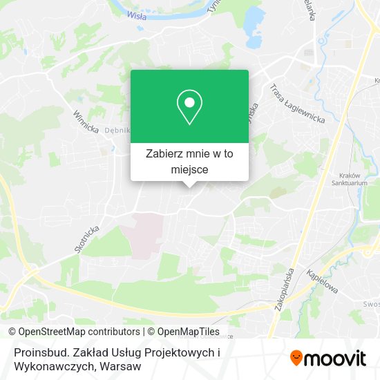 Mapa Proinsbud. Zakład Usług Projektowych i Wykonawczych